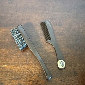 Vintage Elkhardt & Leduc Mustache Bears Brush & Comb West Germany Shaving Barber